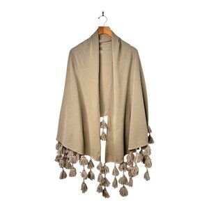 Marina Finzi Sciarpe Made in Italy Wool Scarf with pompoms